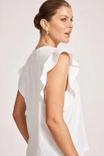 FRANCIA FRILL TANK- WHITE