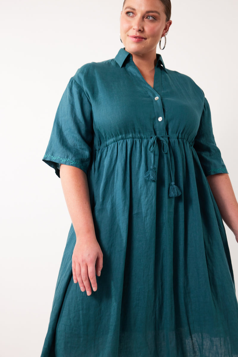 GALA RELAX DRESS IN TEAL
