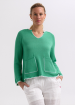 HAND WORK TRIM A-LINE - APPLE