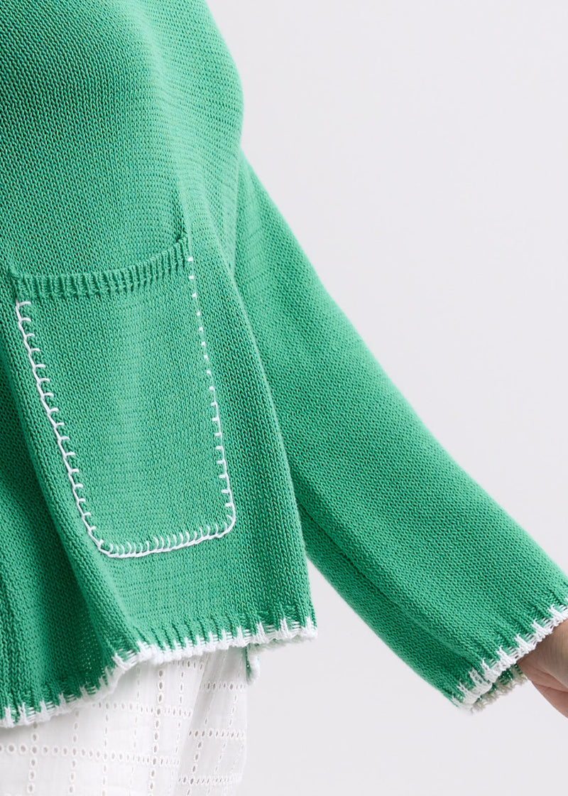 HAND WORK TRIM A-LINE - APPLE