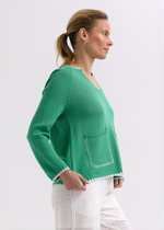 HAND WORK TRIM A-LINE - APPLE