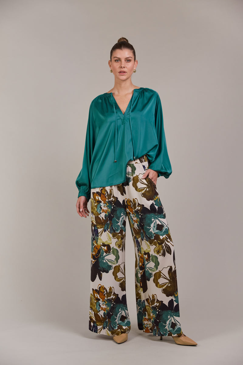 IVY BLOUSE - TEAL