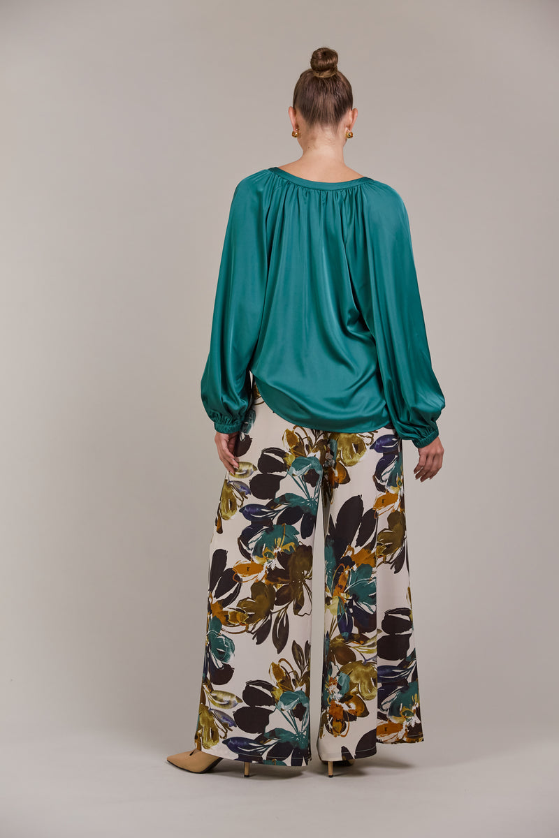 IVY BLOUSE - TEAL