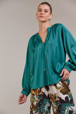 IVY BLOUSE - TEAL