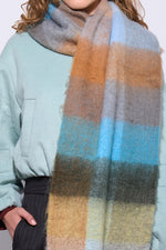 JUMBO THE SCARF IN AQUA HAZE