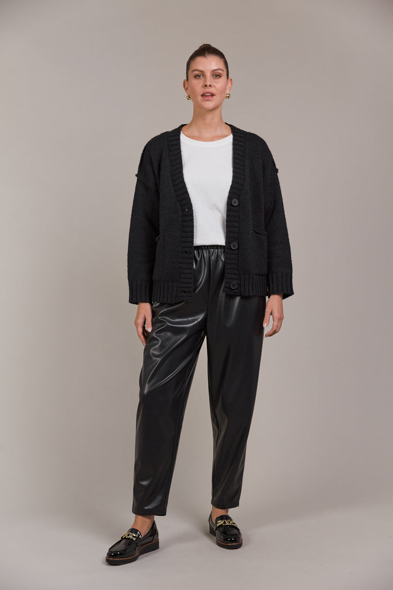 KATANA CARDIGAN - BLACK