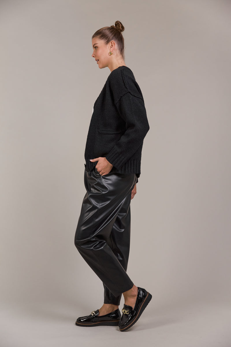 KATANA CARDIGAN - BLACK