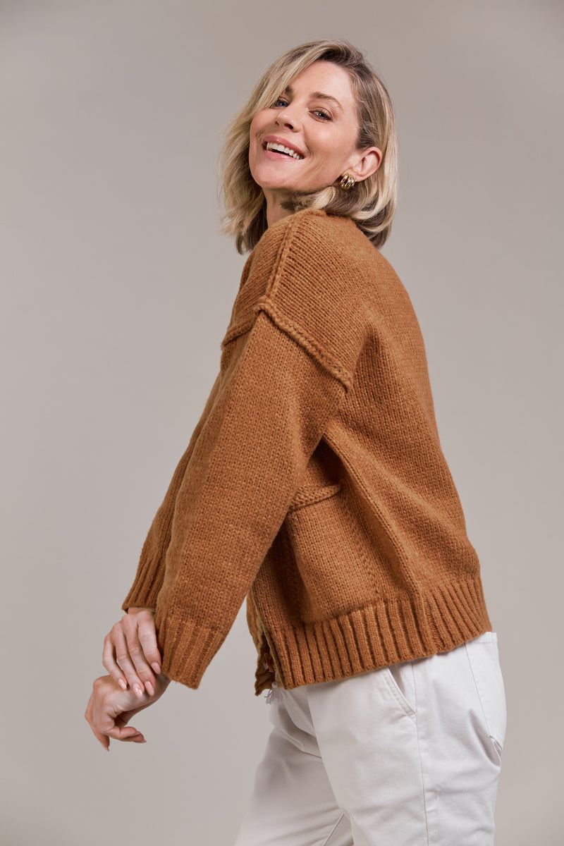 KATANA CARDIGAN - HAZEL