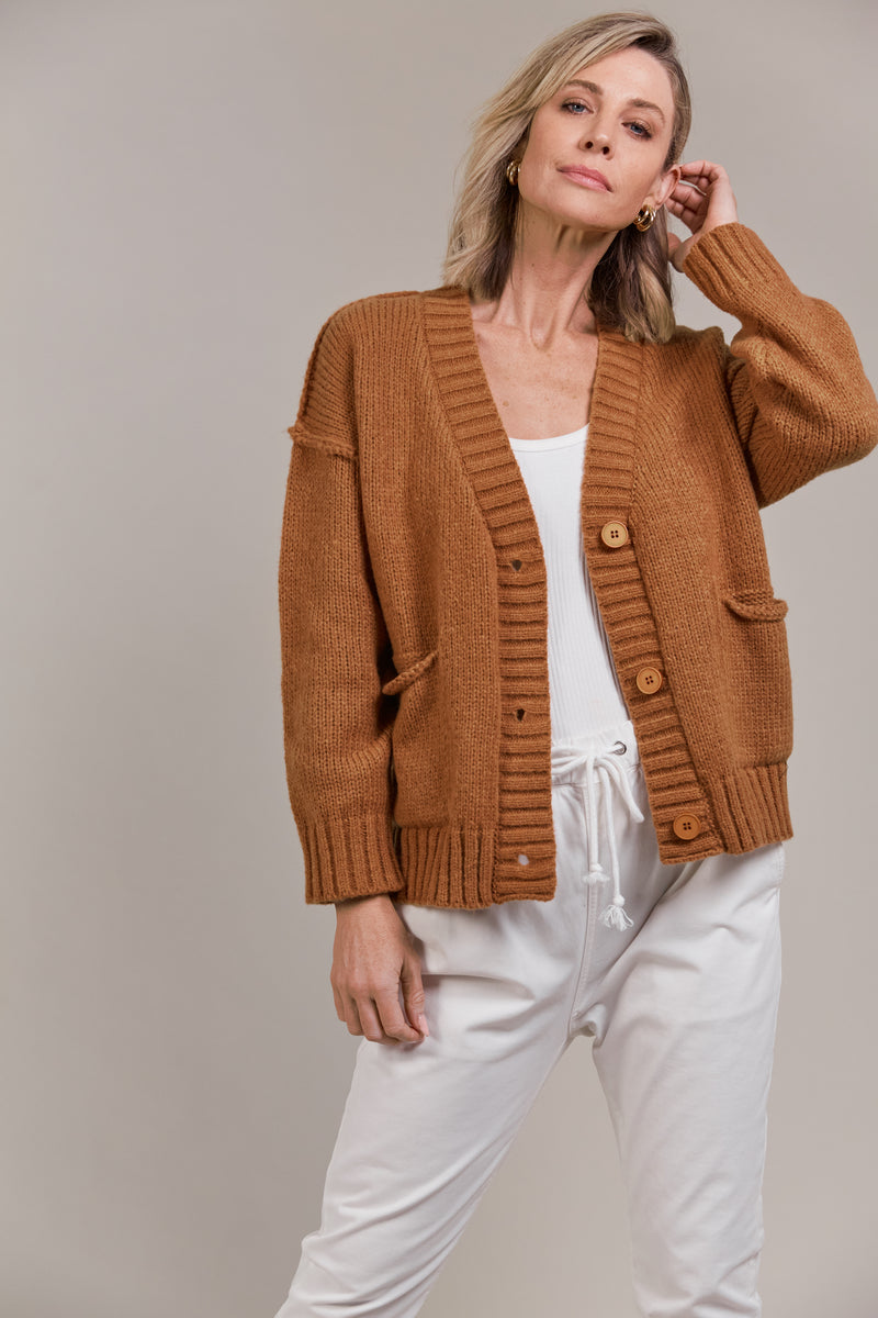 KATANA CARDIGAN - HAZEL