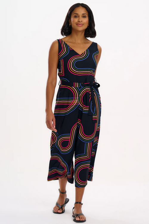 LAMIAH JUMPSUIT - BLACK, RETRO RACER