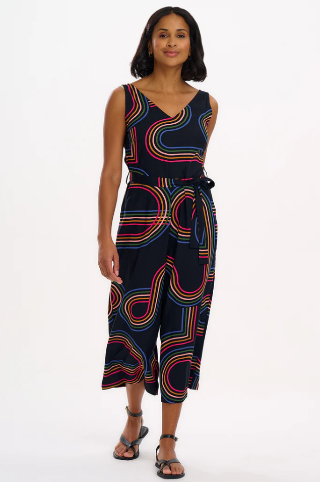 LAMIAH JUMPSUIT - BLACK, RETRO RACER
