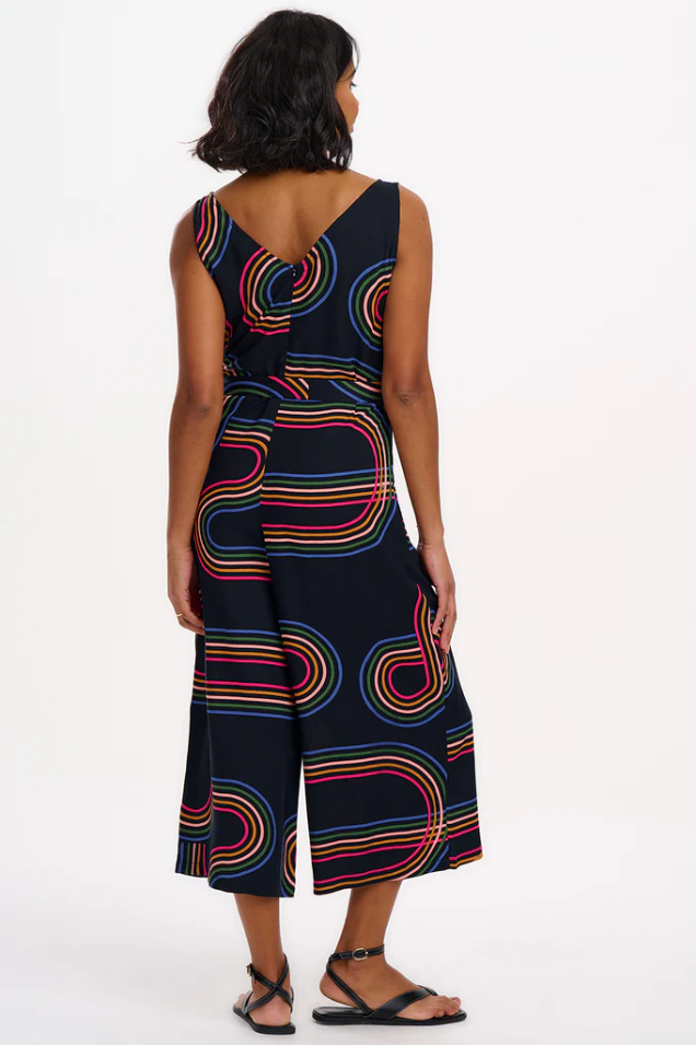 LAMIAH JUMPSUIT - BLACK, RETRO RACER