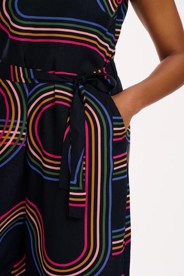 LAMIAH JUMPSUIT - BLACK, RETRO RACER