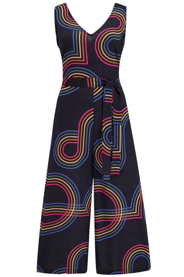 LAMIAH JUMPSUIT - BLACK, RETRO RACER