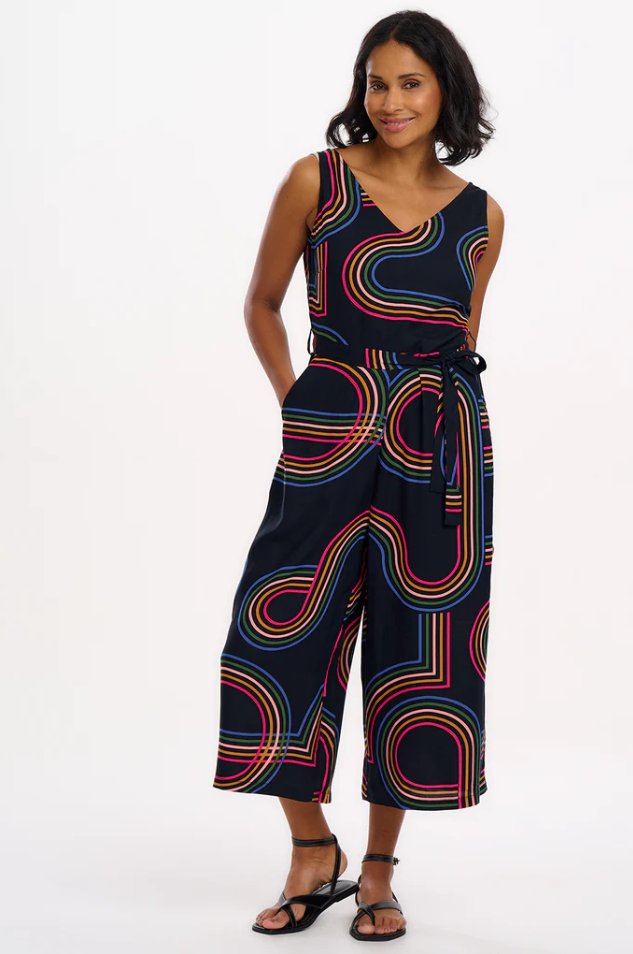 LAMIAH JUMPSUIT - BLACK, RETRO RACER
