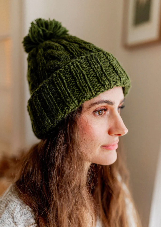 LASCA BEANIE IN OLIVE