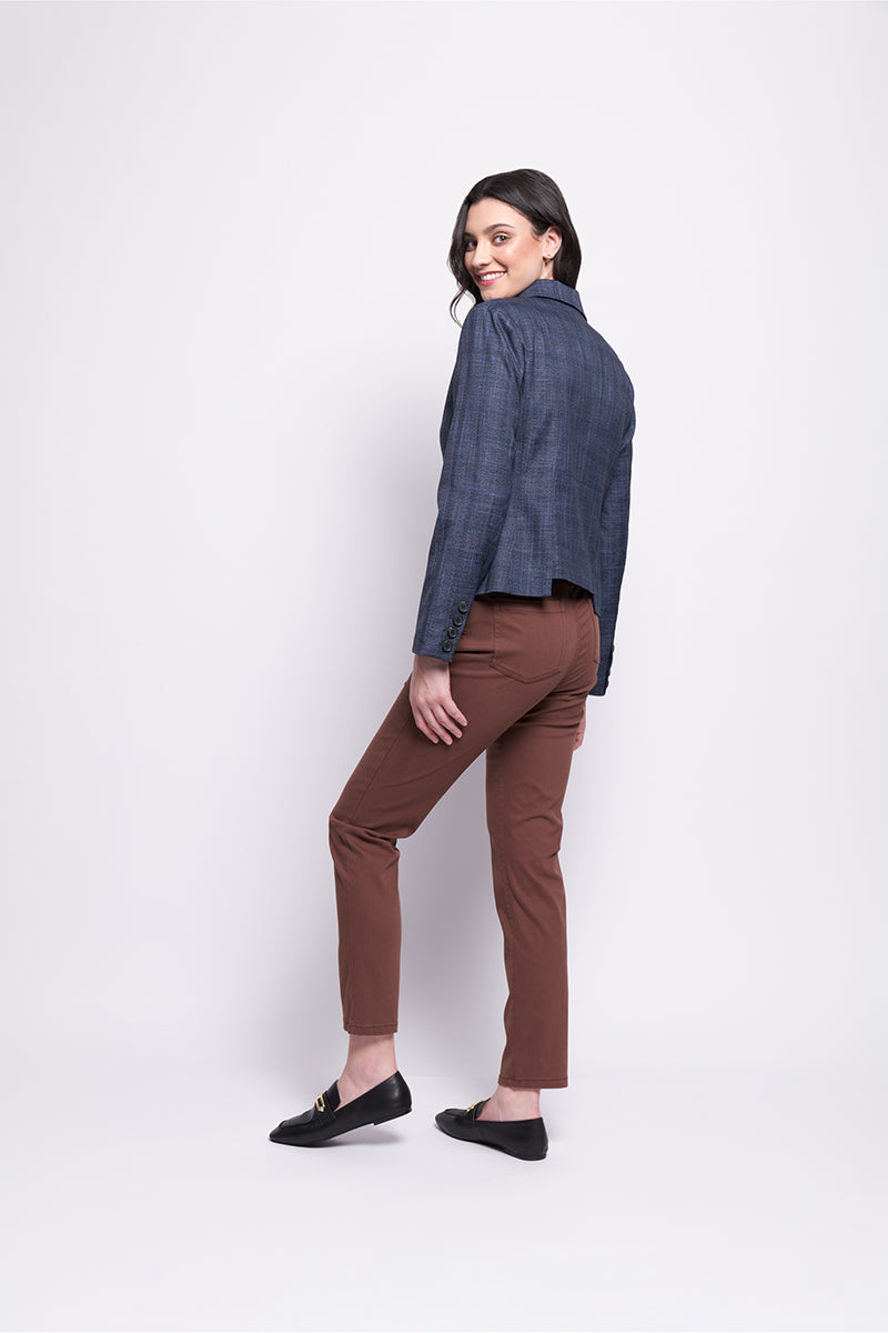MATCH MAKER JACKET - DARK BLUE CHECK
