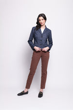 MATCH MAKER JACKET - DARK BLUE CHECK