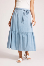 MELENIA DENIM SKIRT - DENIM