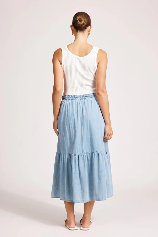 MELENIA DENIM SKIRT - DENIM