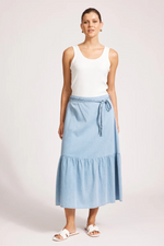 MELENIA DENIM SKIRT - DENIM