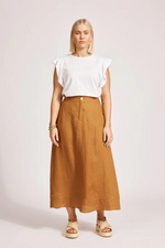 MIRAMAR MAXI SKIRT - CARAMEL