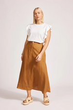 MIRAMAR MAXI SKIRT - CARAMEL