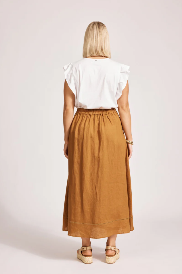 MIRAMAR MAXI SKIRT - CARAMEL