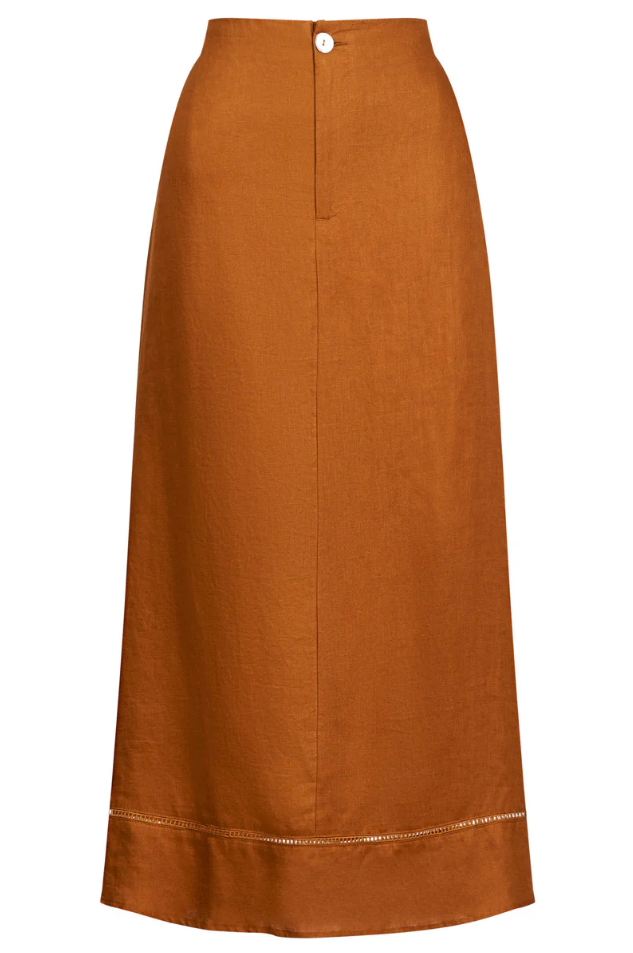 MIRAMAR MAXI SKIRT - CARAMEL