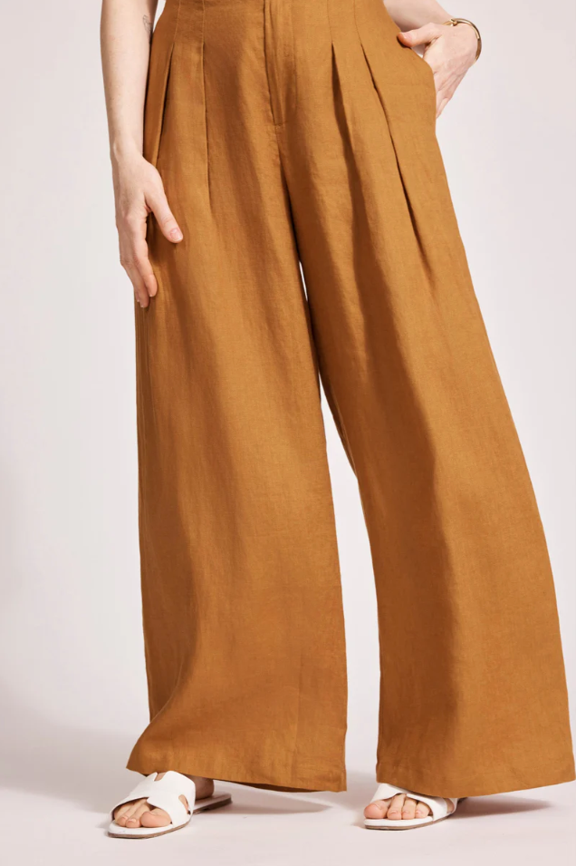 MIRAMAR PALAZZO PANT - CARAMEL