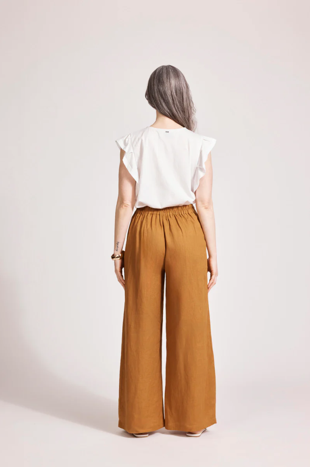 MIRAMAR PALAZZO PANT - CARAMEL