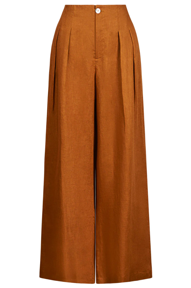 MIRAMAR PALAZZO PANT - CARAMEL