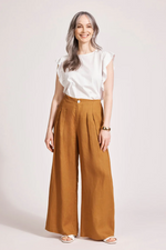 MIRAMAR PALAZZO PANT - CARAMEL