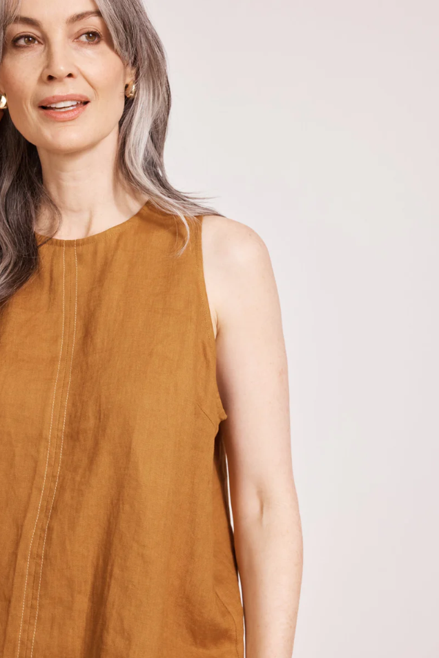 MIRAMAR TANK TOP - CARAMEL