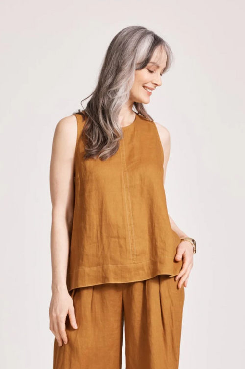 MIRAMAR TANK TOP - CARAMEL