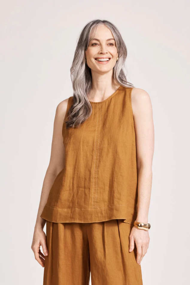 MIRAMAR TANK TOP - CARAMEL