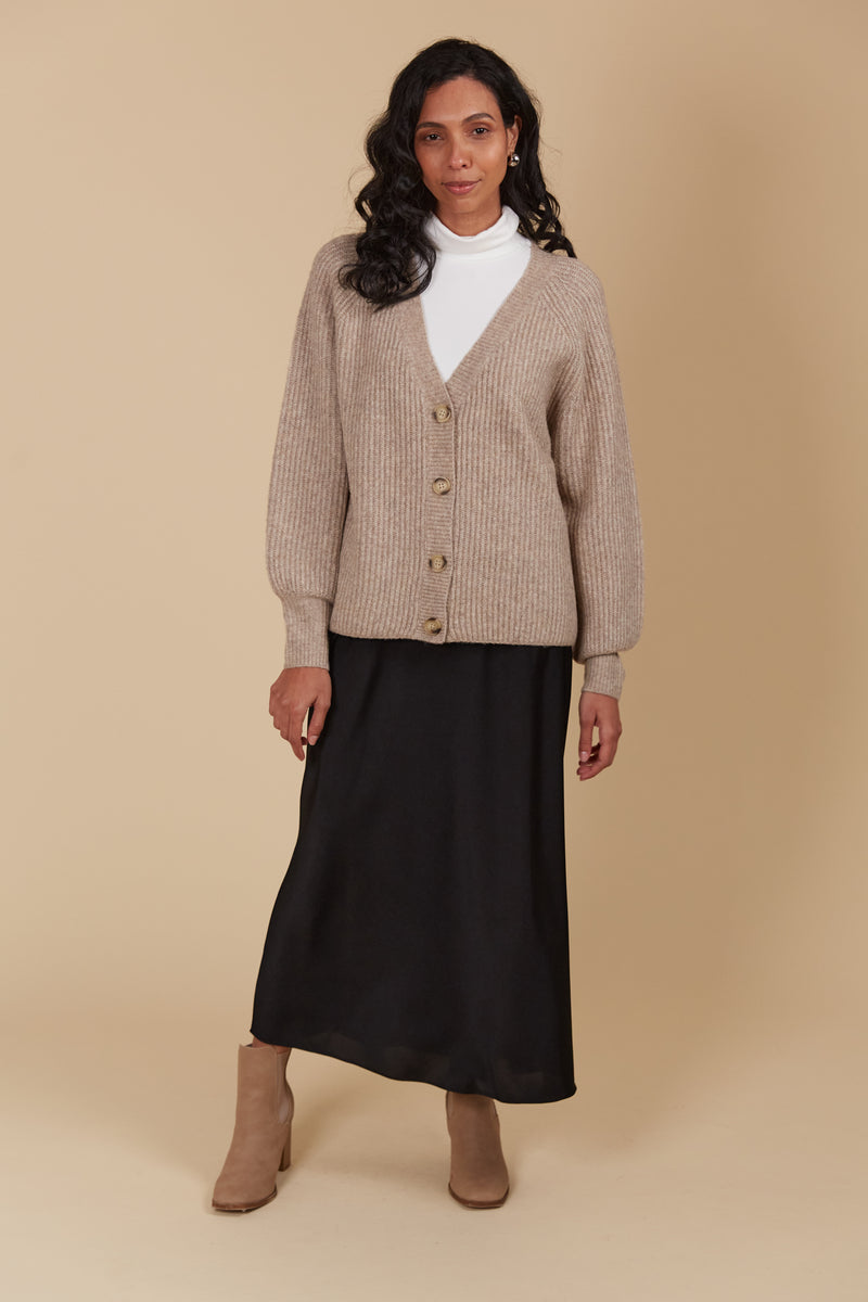 MIRU CARDIGAN - TAUPE