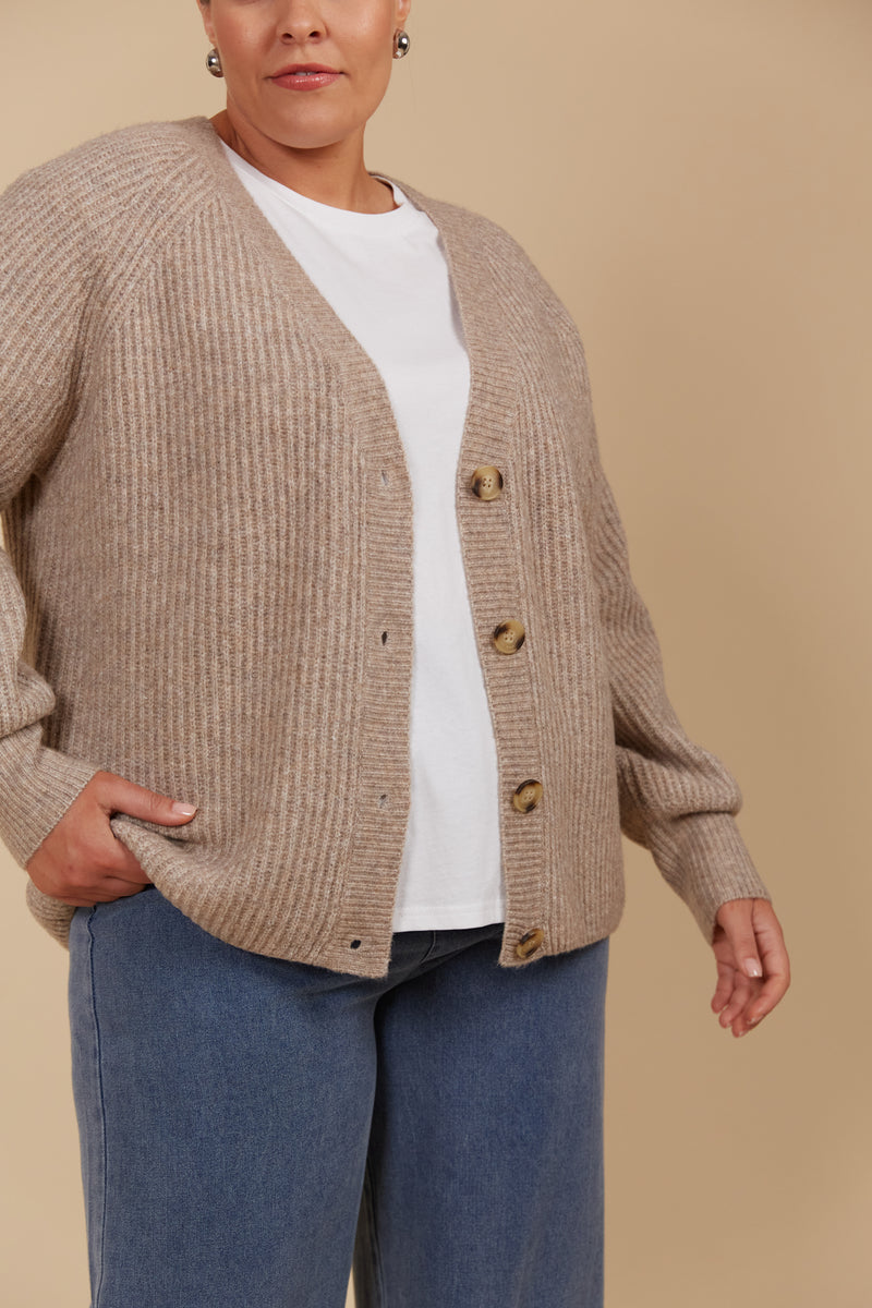 MIRU CARDIGAN - TAUPE