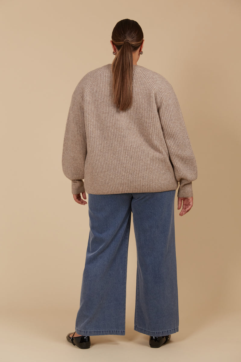 MIRU CARDIGAN - TAUPE