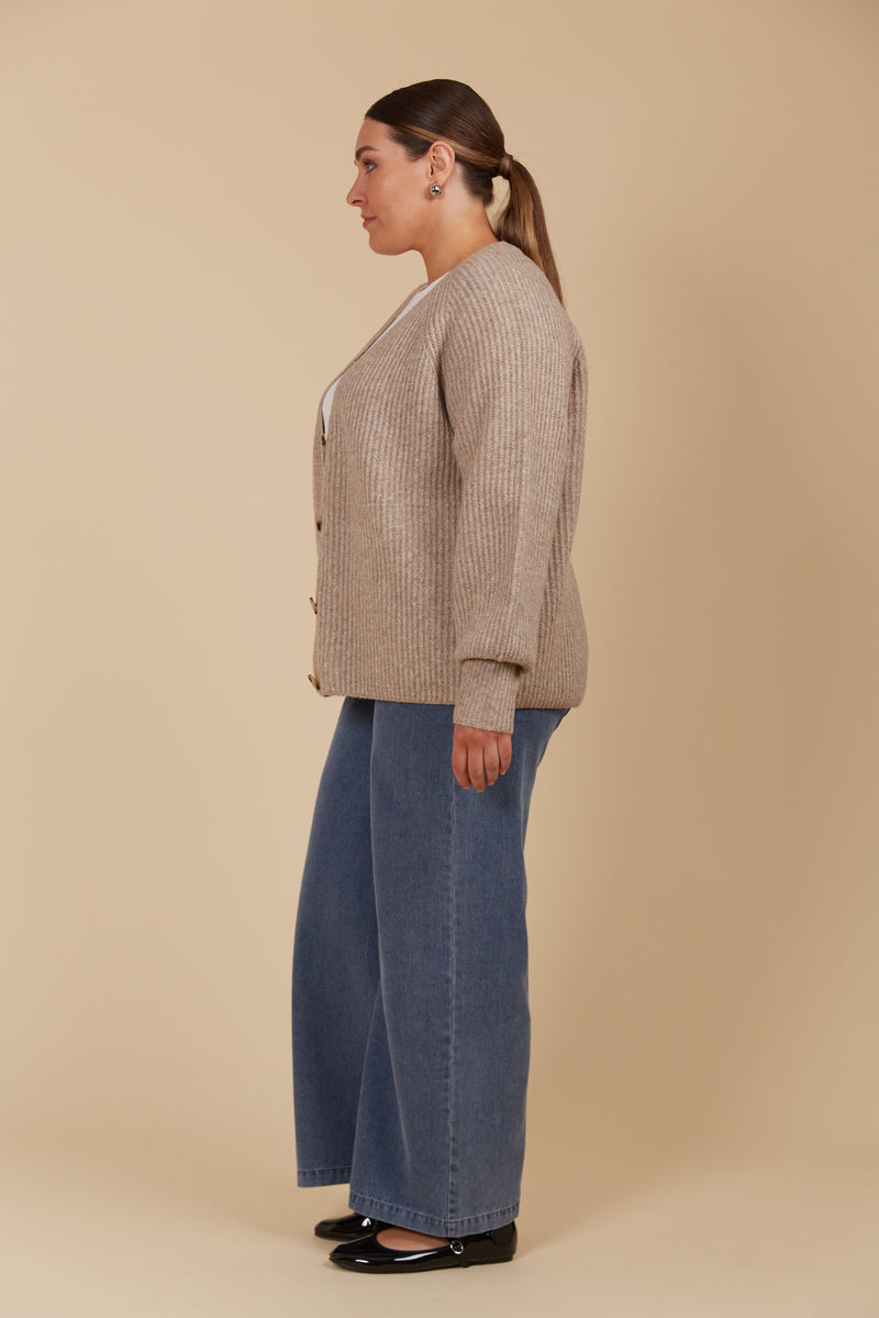MIRU CARDIGAN - TAUPE