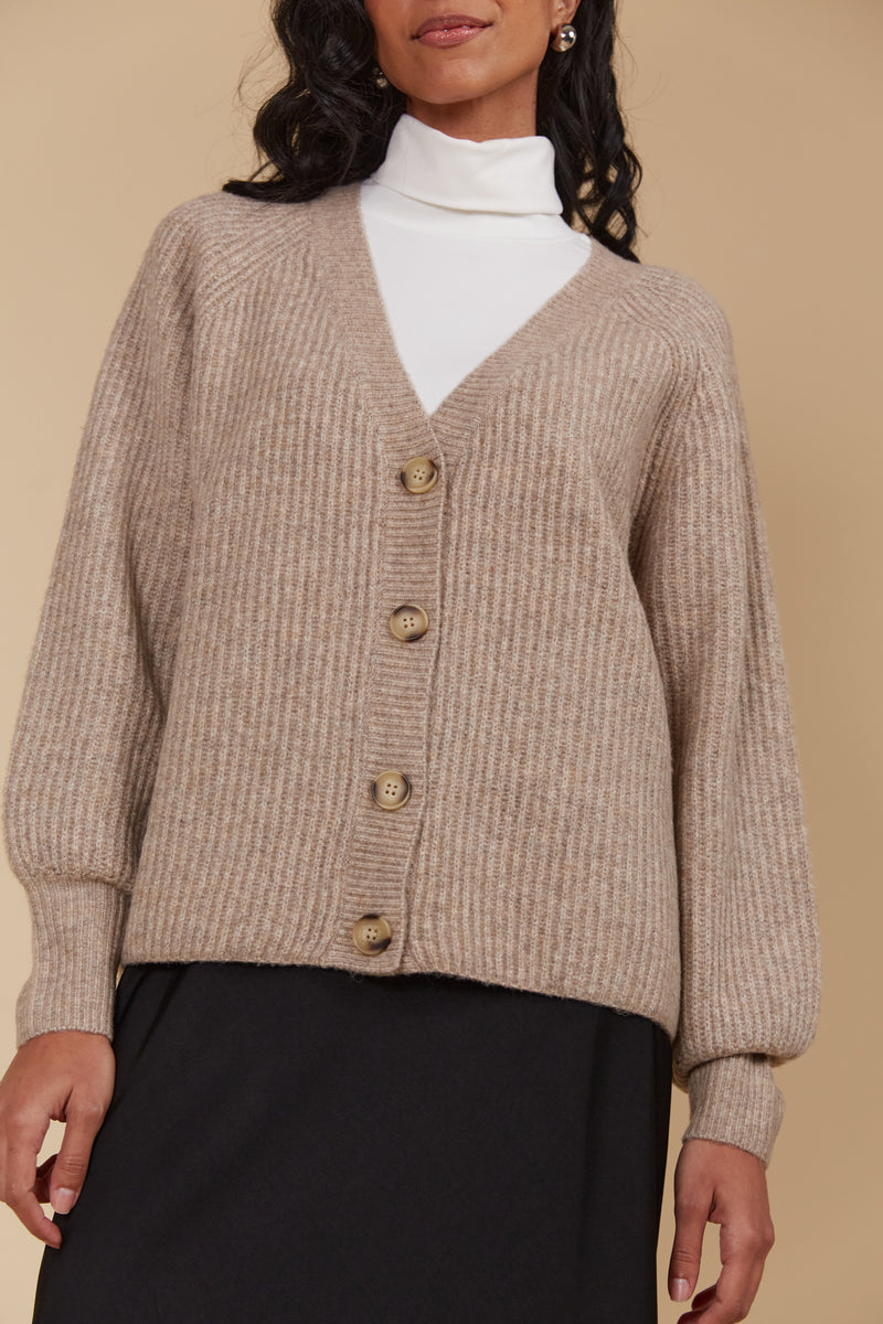 MIRU CARDIGAN - TAUPE