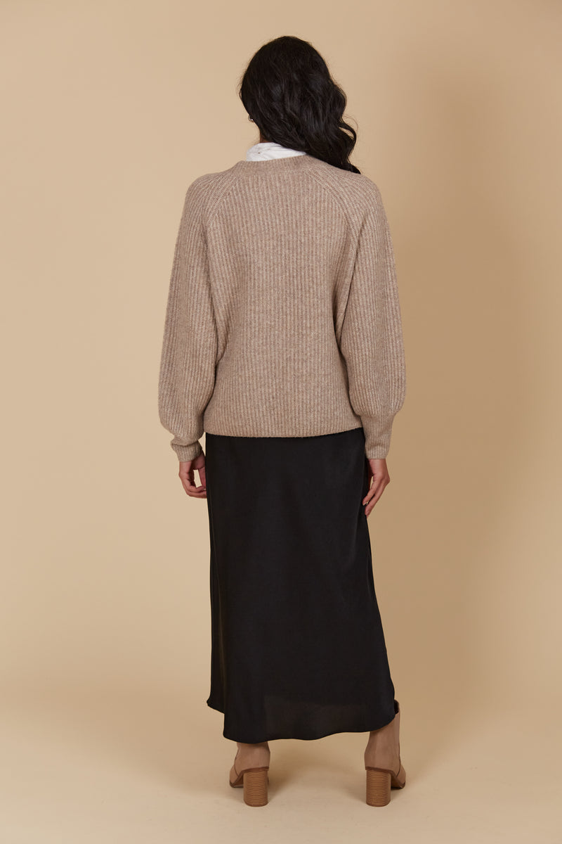 MIRU CARDIGAN - TAUPE