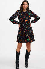 OKSANA MINI DRESS - ZODIAC RAINBOW SKIES