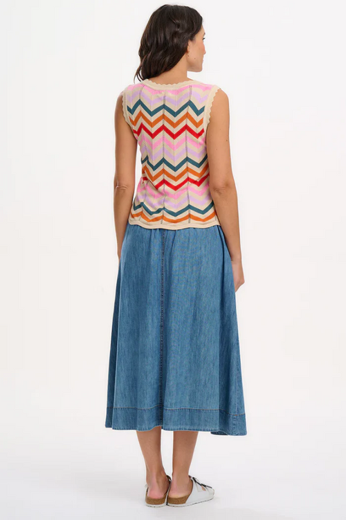 ORIANNA SKIRT - DEEP BLUE DENIM