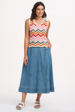 ORIANNA SKIRT - DEEP BLUE DENIM