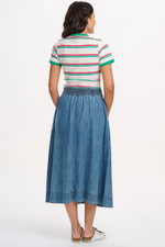 ORIANNA SKIRT - DEEP BLUE DENIM
