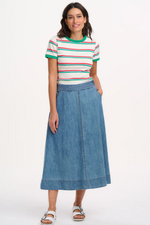 ORIANNA SKIRT - DEEP BLUE DENIM