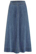 ORIANNA SKIRT - DEEP BLUE DENIM