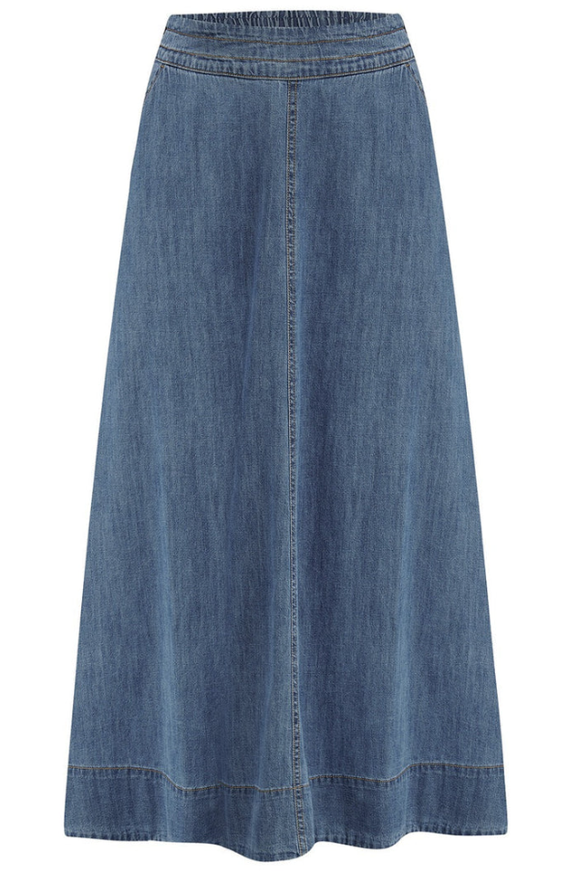 ORIANNA SKIRT - DEEP BLUE DENIM
