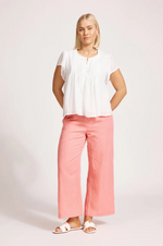 ORSULA BUTTON TOP - WHITE
